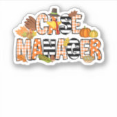 Sticker Merci Gestionnaire Coque Thanksgiving Coque Manage (Devant)