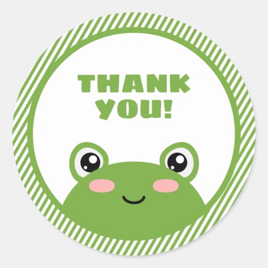 Sticker Merci grenouille (Devant)