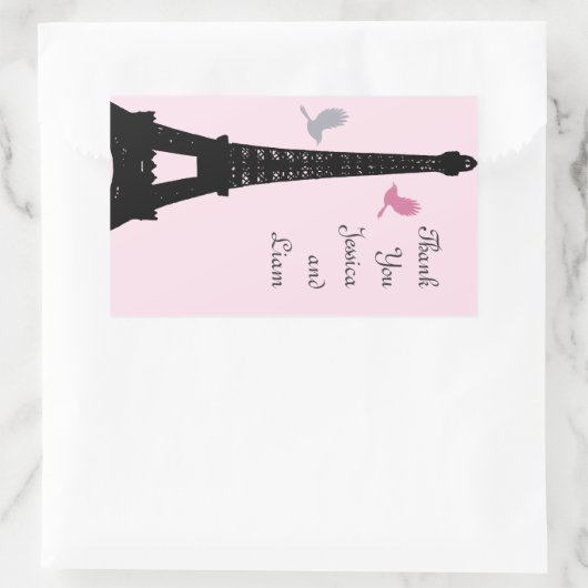 Sticker Merci Inséparable (rose) (Sac)