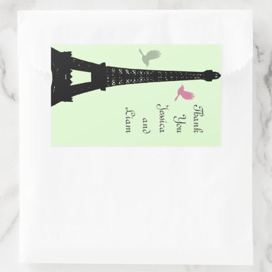 Sticker Merci Inséparable (vert) (Sac)