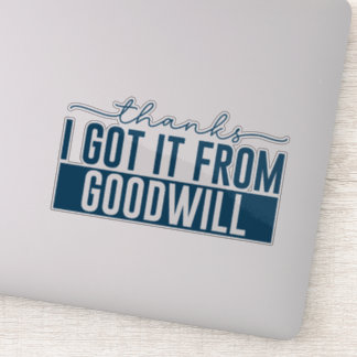 Sticker merci, je l'ai obtenu de bonne volonté