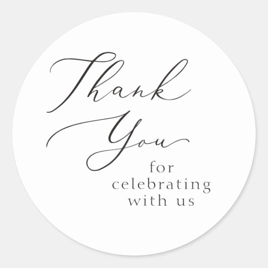 Sticker Merci mariage (Devant)