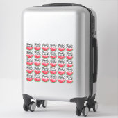 Sticker Merci Melon Quote Red Watermelon Watercolor (Sur valise)