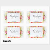 Sticker Merci modifiable, Étiquette Merci (Feuille)