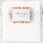 Sticker Merci modifiable, Étiquette Merci (Sac)