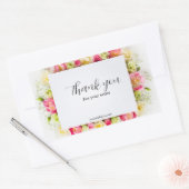 Sticker Merci modifiable, Étiquette Merci (Enveloppe)