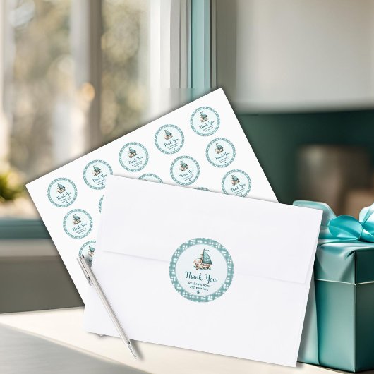 Sticker Merci nautique