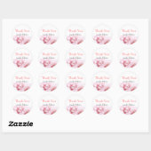 Sticker Merci oeillets roses (Feuille)