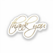 Sticker Merci or (Recto)