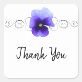 Sticker Merci Pansy Violet (Devant)