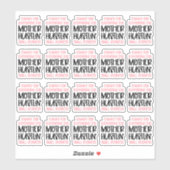 Sticker Merci pour soutenir la mère qui s'occupe d'affaire (Feuille)