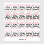 Sticker Merci pour soutenir les entreprises latinos (Feuille)