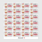 Sticker Merci pour votre commande jolie chatte Reindeer Pu (Feuille)