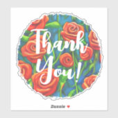 Sticker Merci rose (Feuille)