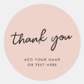 Sticker Merci | Rose Rose (Devant)