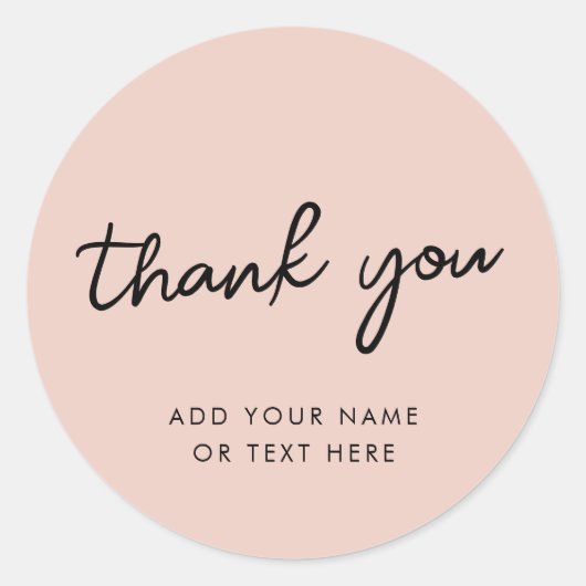 Sticker Merci | Rose Rose (Devant)