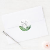 Sticker Merci Tropical Wild Favoriser Baby shower (Enveloppe)