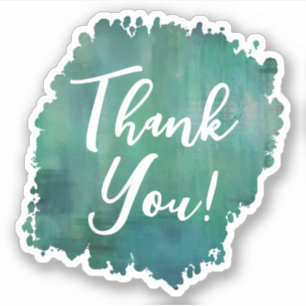 Sticker Merci turquoise