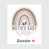 Sticker Mère Bébé Infirmière Arc-en-ciel, Infirmière post- (Feuille)