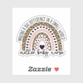 Sticker Mère Bébé Infirmière Cadeau, Infirmière post-partu (Feuille)