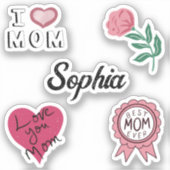 Sticker Mère Day Love Maman Pack (Recto)