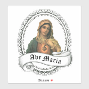 Sticker Mère douleureuse bénie de Vierge Marie religieus