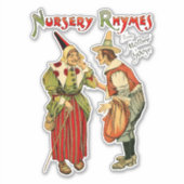 Sticker Mère Goose Vieux homme Nursery Rhymes art (Devant)