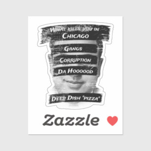 Sticker Merica Humour Amérique USA Funny Patriotisme Chica