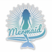Sticker Mermaid Beach (Devant)