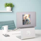 Sticker Mermaid Imaginaire Art (Ordinateur portable sur le bureau)