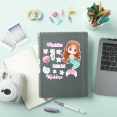 Sticker Mermaid Name van Fun Kind instellen (iPad Cover)