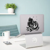 Sticker Mermaid Princess (Ordinateur portable sur le bureau)