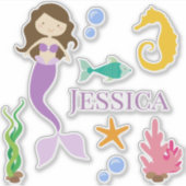 Sticker Mermaid Sea Pack (Devant)