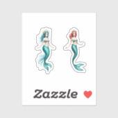 Sticker mermaid stiker  (Feuille)