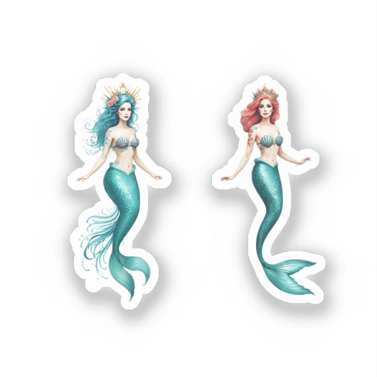 Sticker mermaid stiker  (Recto)
