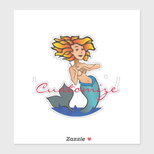Sticker Mermaid Thunder_Cove (Feuille)