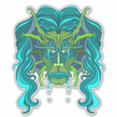 Sticker Merman Vert (Devant)