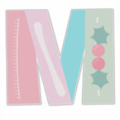 Sticker Merry Berry [la lettre M] (Devant)
