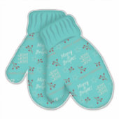 Sticker Merry & Bright Mittens | Noël | Vacances (Devant)