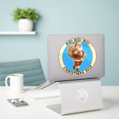 Sticker Merry Christmas (Ordinateur portable sur le bureau)