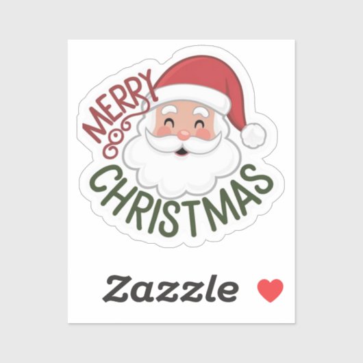 Sticker Merry christmas (Feuille)