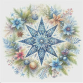 STICKER MERRY CHRISTMAS STAR (Devant)