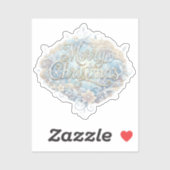 Sticker Merry Christmas Whimsical Typography (Feuille)