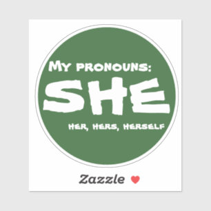 Sticker Mes pronoms Elle