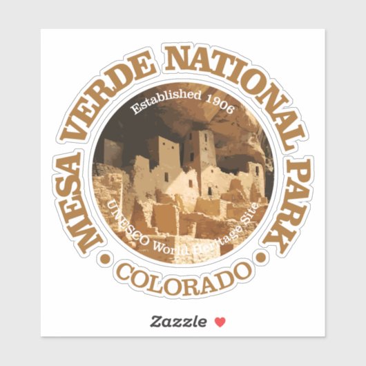Sticker Mesa Verde NP2 (Feuille)