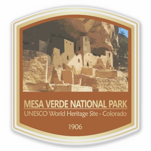 Sticker Mesa Verde NP (PF1) (Devant)