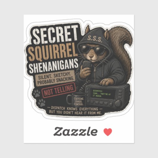 Sticker Mésaventures de l'Écureuil Secret (Feuille)