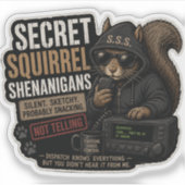 Sticker Mésaventures de l'Écureuil Secret (Devant)