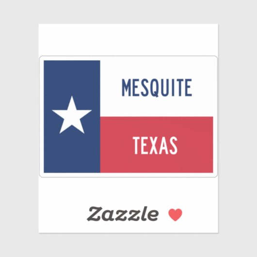 Sticker Mesquite TX (Feuille)