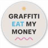 Sticker Message amusant. (Devant)